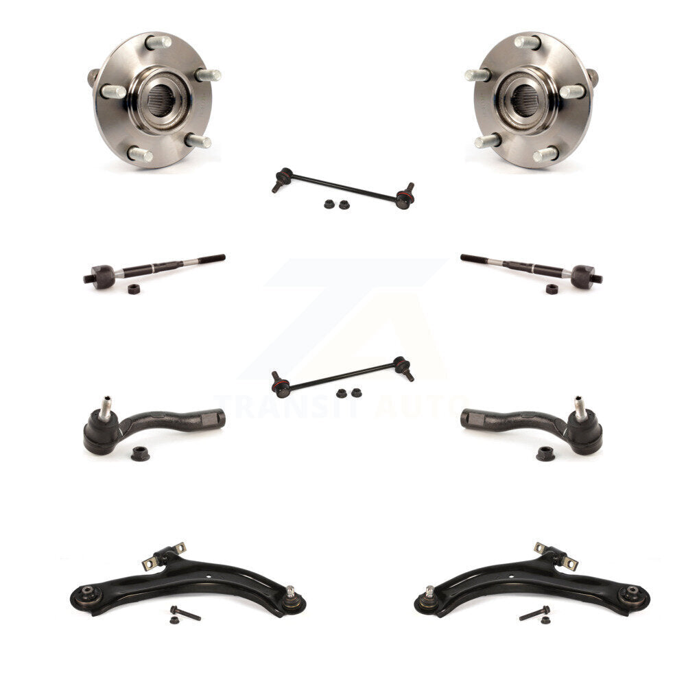 Bearing Lower Control Arm Outer Inner Tie Rod & Link Front Kit For Nissan Sentra