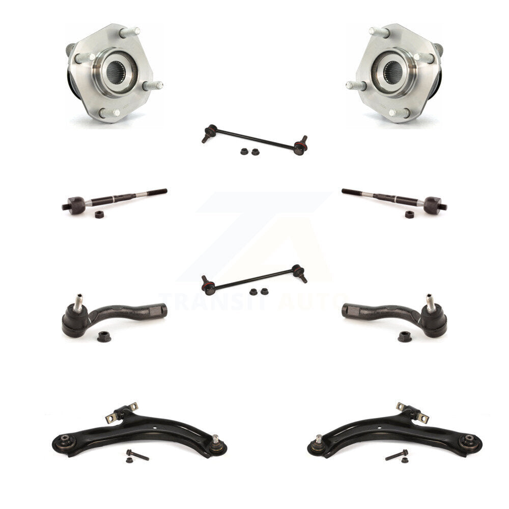 Bearing Lower Control Arm Outer Inner Tie Rod & Link Front Kit For Nissan Sentra