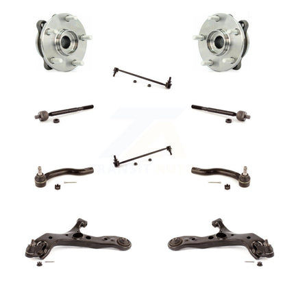 Hub Bearing Lower Control Arm Outer Inner Tie Rod Link Front Kit For Toyota RAV4