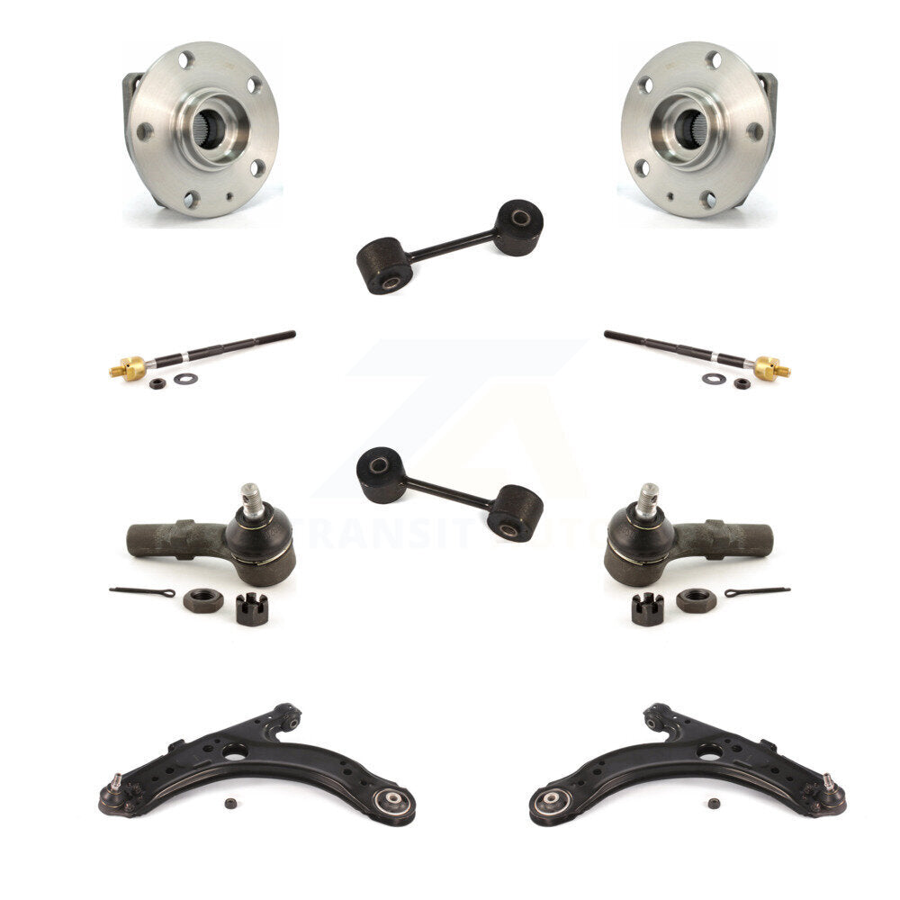 Bearing Lower Arm Outer Inner Tie Rod & Link Front Kit For Volkswagen Golf City