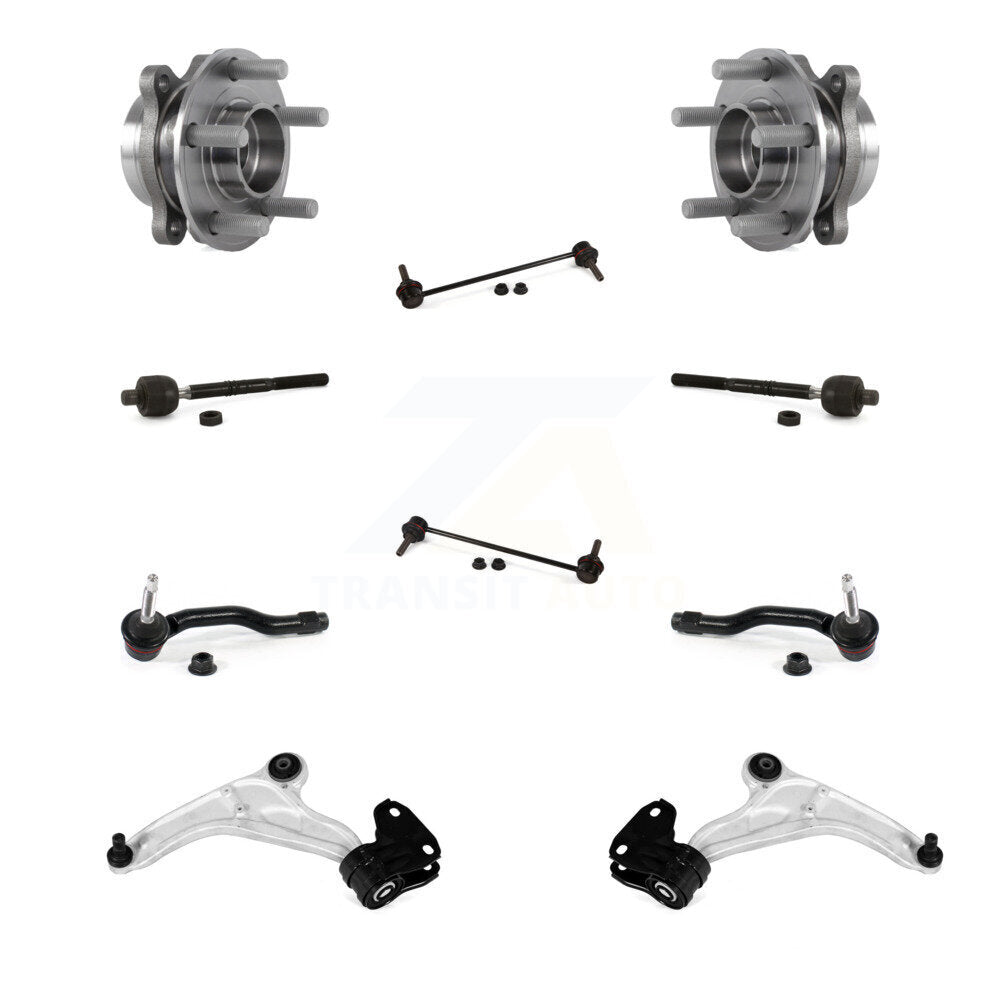 Bearing Lower Control Arm Outer Inner Tie Rod Link Front Kit (10Pc) For Ford MKX