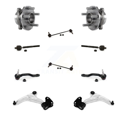 Bearing Lower Control Arm Outer Inner Tie Rod Link Front Kit (10Pc) For Ford MKX