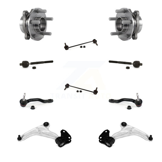 Bearing Lower Control Arm Outer Inner Tie Rod Link Front Kit (10Pc) For Ford MKX