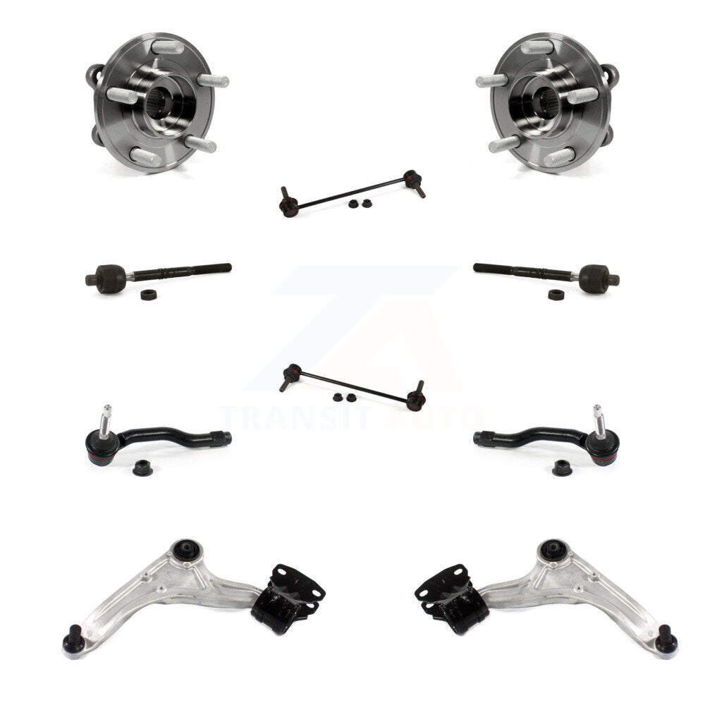 Bearing Lower Control Arm Outer Inner Tie Rod Link Front Kit (10Pc) For Ford MKZ