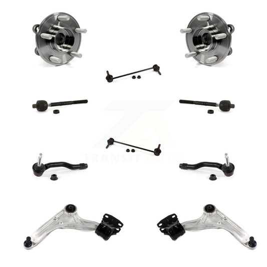 Bearing Lower Control Arm Outer Inner Tie Rod Link Front Kit (10Pc) For Ford MKZ