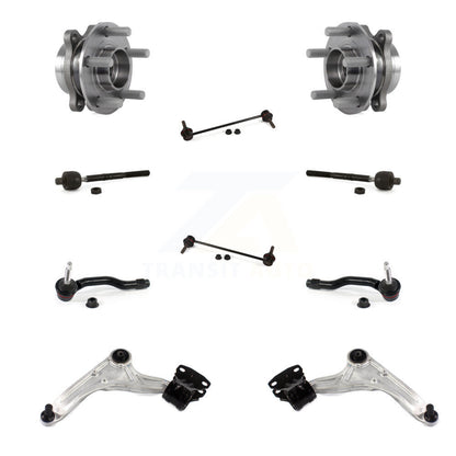Bearing Lower Arm Outer Inner Tie Rod Link Front Kit (10Pc) For Ford Fusion MKZ