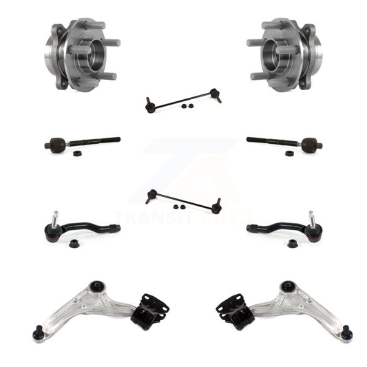 Bearing Lower Arm Outer Inner Tie Rod Link Front Kit (10Pc) For Ford Fusion MKZ