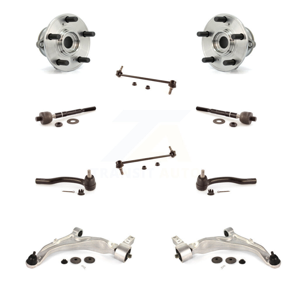 Bearing Lower Arm Outer Inner Tie Rod Link Front Kit (10Pc) For 07-13 Acura MDX