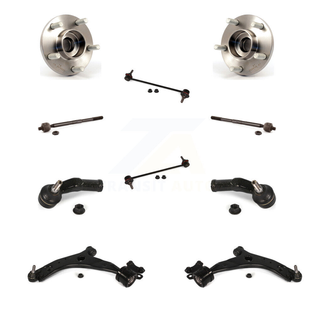 Bearing Lower Arm Outer Inner Tie Rod & Link Front Kit (10Pc) For Volvo C30 S40
