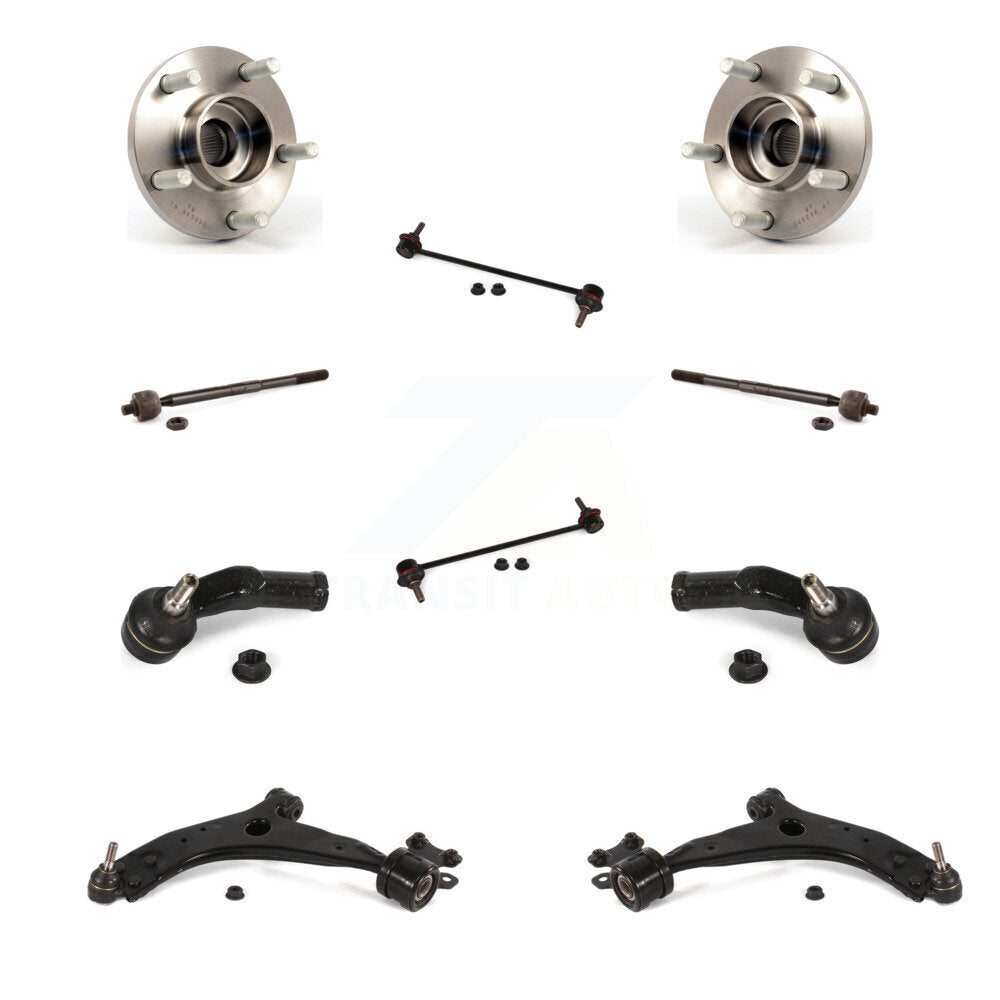 Bearing Lower Arm Outer Inner Tie Rod & Link Front Kit (10Pc) For Volvo S40 V50