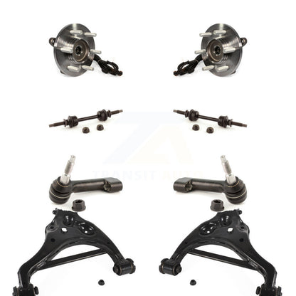 Hub Bearing Lower Control Arm Outer Tie Rod Link Front Kit (8Pc) For Ford F-150