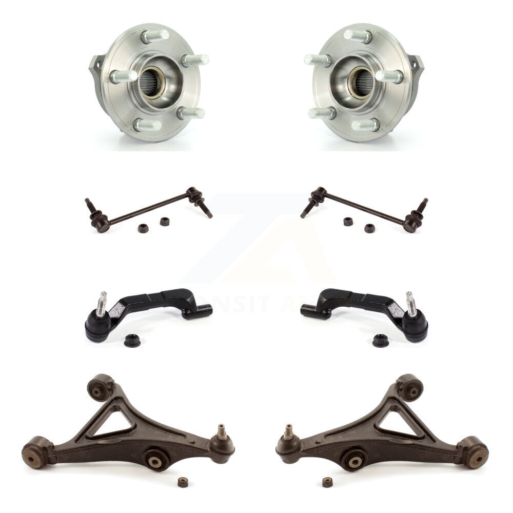 Bearing Lower Control Arm Outer Tie Rod & Link Front Kit (8Pc) For Dodge Charger