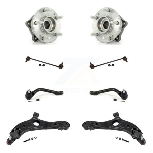 Bearing Lower Control Arm Outer Tie Rod & Link Front Kit (8Pc) For Hyundai Santa