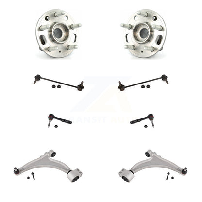 Hub Bearing Lower Arm Outer Tie Rod & Link Front Kit (8Pc) For Chevrolet Malibu
