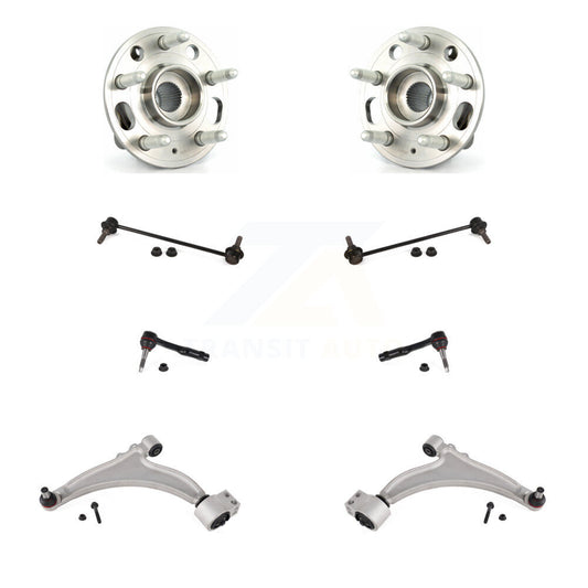 Hub Bearing Lower Arm Outer Tie Rod & Link Front Kit (8Pc) For Chevrolet Malibu