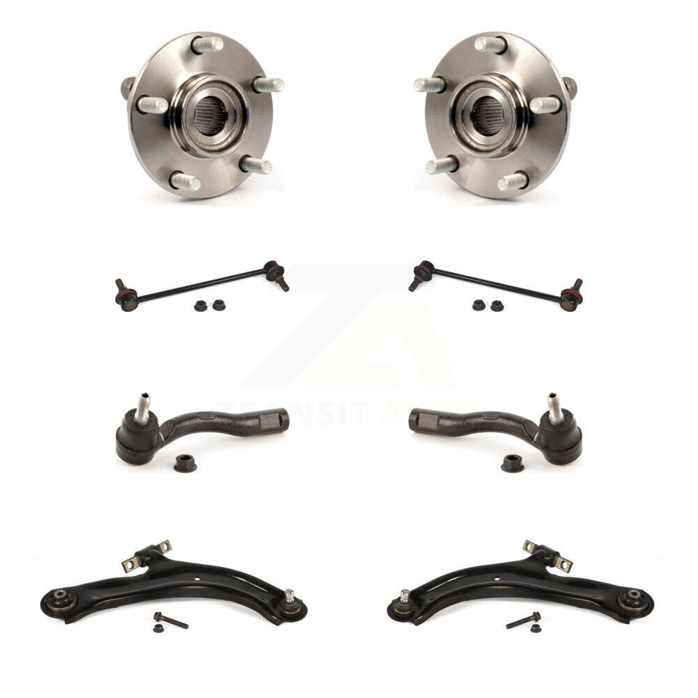Bearing Lower Control Arm Outer Tie Rod & Link Front Kit (8Pc) For Nissan Sentra