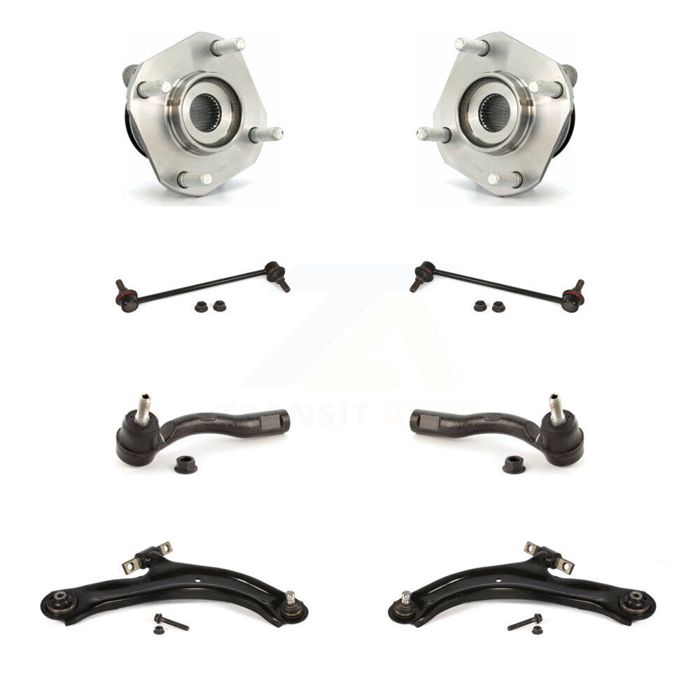 Bearing Lower Control Arm Outer Tie Rod & Link Front Kit (8Pc) For Nissan Sentra