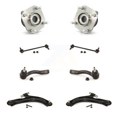 Bearing Lower Control Arm Outer Tie Rod & Link Front Kit (8Pc) For Nissan Sentra