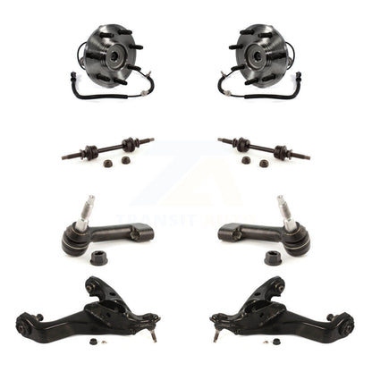 Hub Bearing Lower Control Arm Outer Tie Rod Link Front Kit (8Pc) For Ford F-150