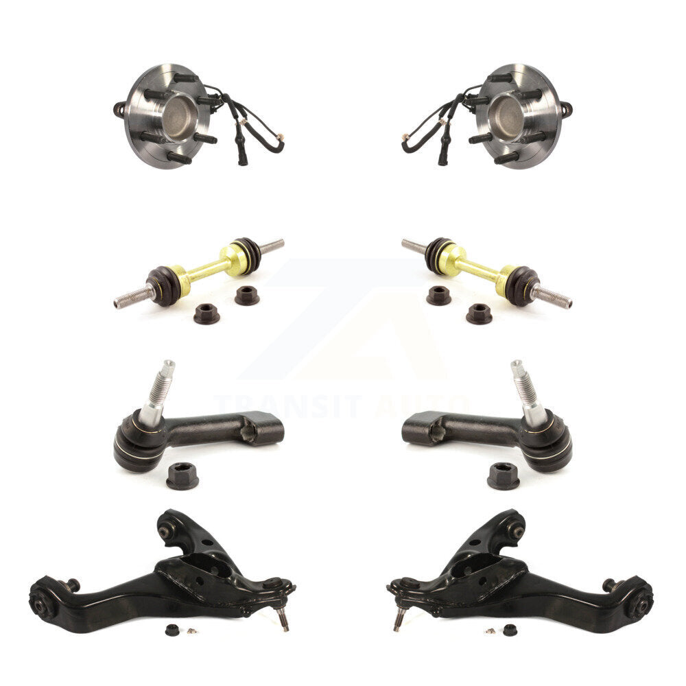 Bearing Lower Control Arm Outer Tie Rod Link Front Kit (8Pc) For Ford Expedition