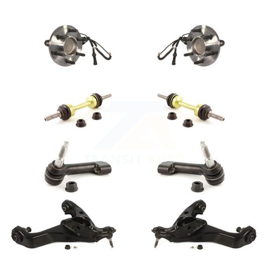 Bearing Lower Control Arm Outer Tie Rod Link Front Kit (8Pc) For Ford Expedition