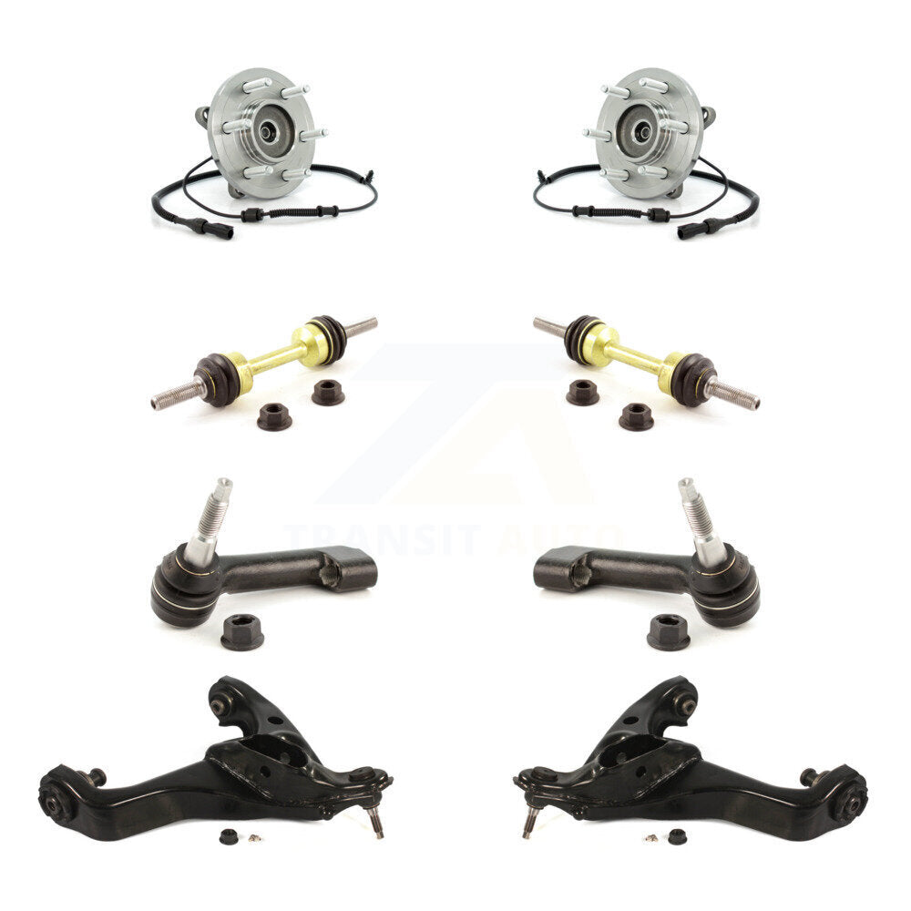 Bearing Lower Control Arm Outer Tie Rod Link Front Kit (8Pc) For Ford Expedition