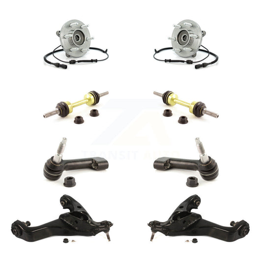 Bearing Lower Control Arm Outer Tie Rod Link Front Kit (8Pc) For Ford Expedition