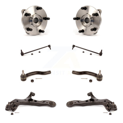 Hub Bearing Lower Control Arm Outer Tie Rod Link Front Kit (8Pc) For Toyota RAV4