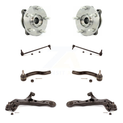 Hub Bearing Lower Control Arm Outer Tie Rod Link Front Kit (8Pc) For Toyota RAV4