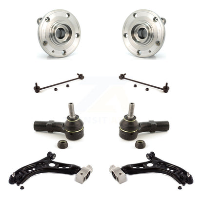 Bearing Lower Arm Outer Tie Rod & Link Front Kit (8Pc) For Volkswagen Tiguan CC