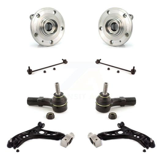 Bearing Lower Arm Outer Tie Rod & Link Front Kit (8Pc) For Volkswagen Tiguan CC