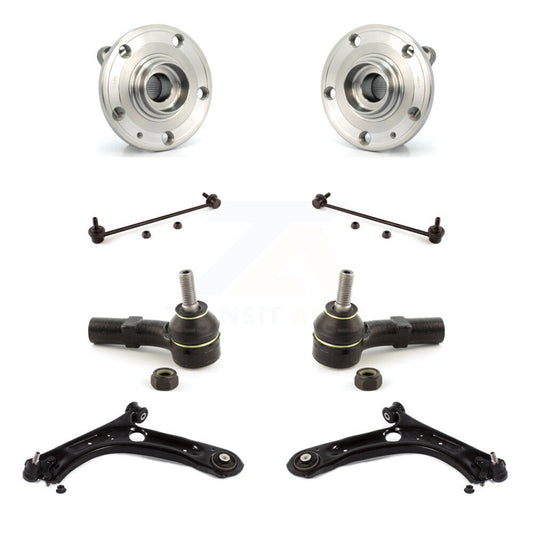 Hub Bearing Lower Control Arm Outer Tie Rod Link Front Kit For Volkswagen Jetta