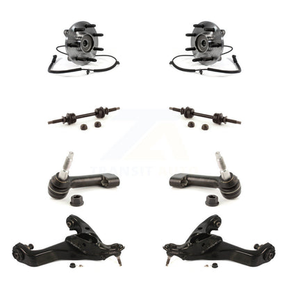 Hub Bearing Lower Control Arm Outer Tie Rod Link Front Kit (8Pc) For Ford F-150
