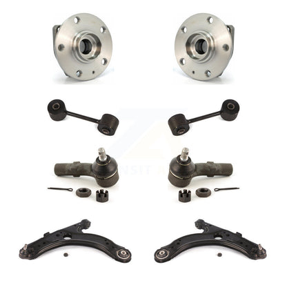 Bearing Lower Arm Outer Tie Rod & Link Front Kit (8Pc) For Volkswagen Golf City