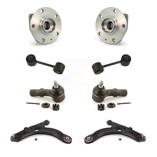 Bearing Lower Arm Outer Tie Rod & Link Front Kit (8Pc) For Volkswagen Golf City