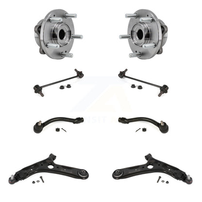 Bearing Lower Control Arm Outer Tie Rod Link Front Kit (8Pc) For 17-19 Kia Soul