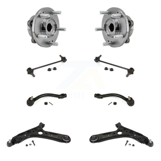Bearing Lower Control Arm Outer Tie Rod Link Front Kit (8Pc) For 17-19 Kia Soul