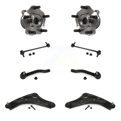 Hub Bearing Lower Control Arm Outer Tie Rod Link Front Kit (8Pc) For Nissan LEAF