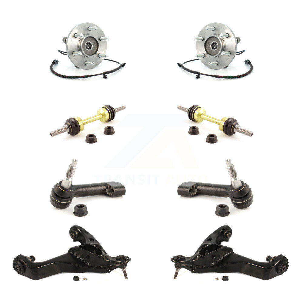 Bearing Lower Control Arm Outer Tie Rod Link Front Kit (8Pc) For Ford Expedition