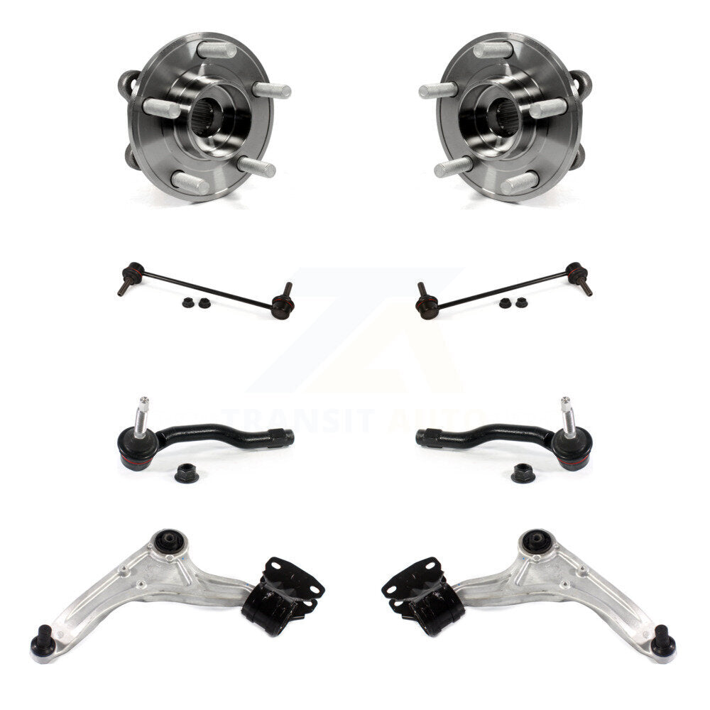 Bearing Lower Control Arm Outer Tie Rod Link Front Kit (8Pc) For Ford Fusion MKZ