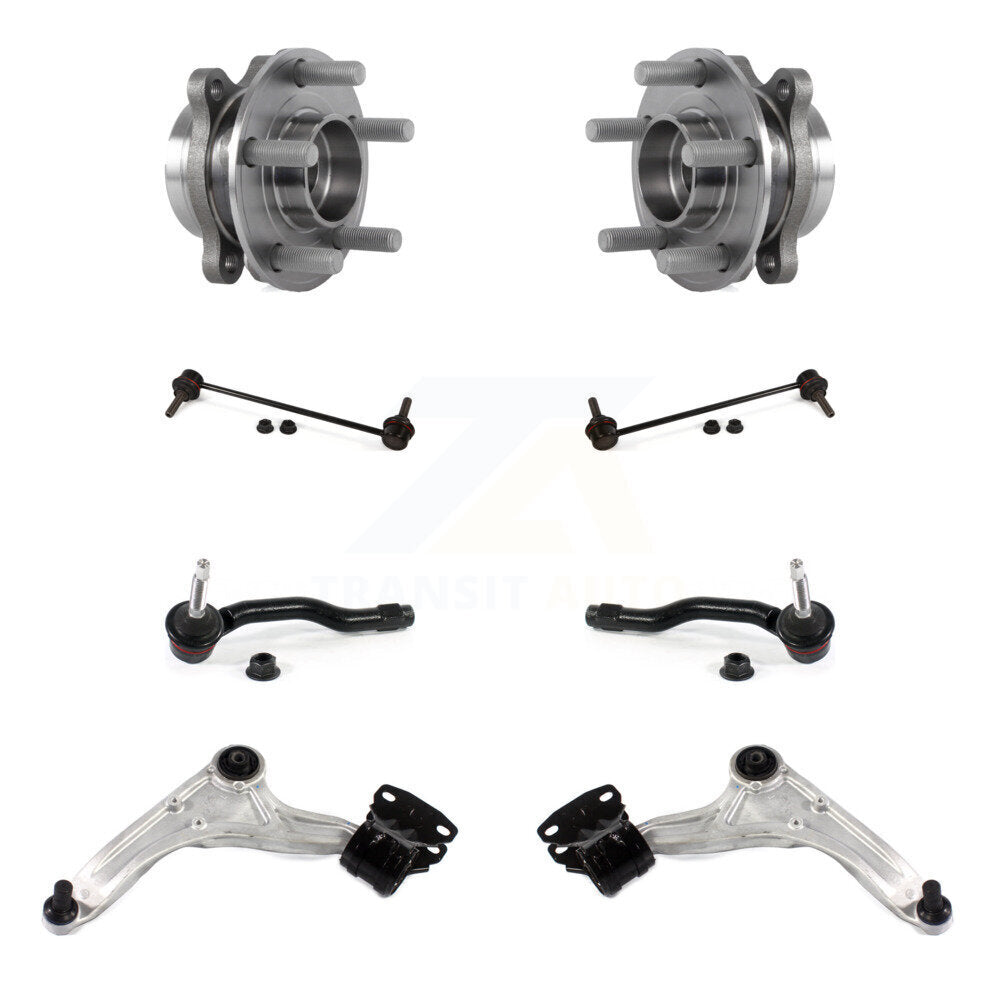 Bearing Lower Control Arm Outer Tie Rod Link Front Kit (8Pc) For Ford Fusion MKZ
