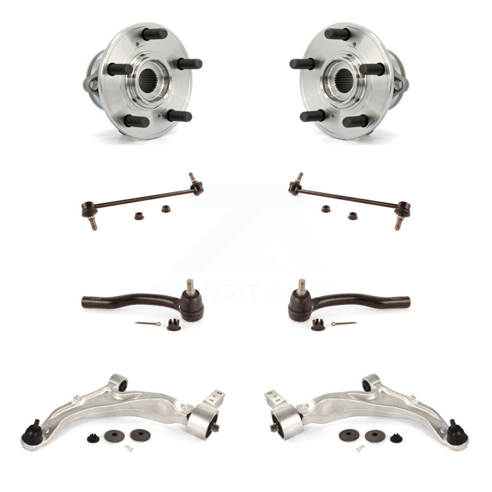 Bearing Lower Control Arm Outer Tie Rod & Link Front Kit (8Pc) For Acura MDX ZDX