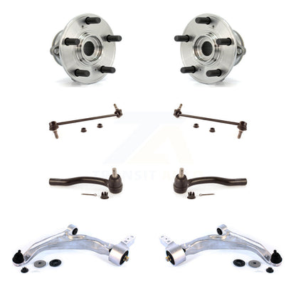 Hub Bearing Lower Control Arm Outer Tie Rod Link Front Kit (8Pc) For Honda Pilot