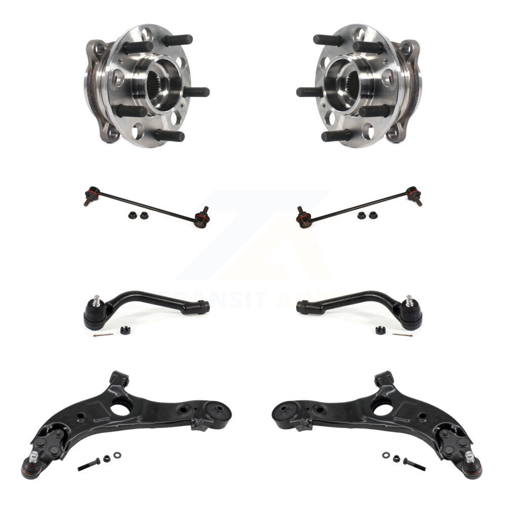 Bearing Lower Arm Outer Tie Rod Link Front Kit (8Pc) For Hyundai Santa Fe Sport