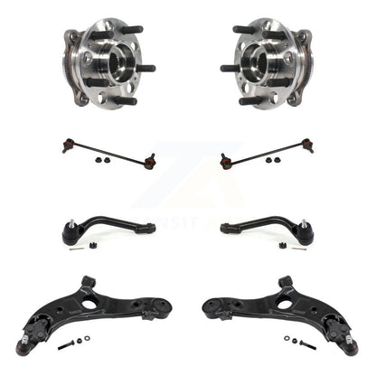 Bearing Lower Arm Outer Tie Rod Link Front Kit (8Pc) For Hyundai Santa Fe Sport