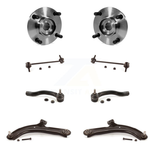 Bearing Lower Control Arm Outer Tie Rod & Link Front Kit (8Pc) For Nissan Versa