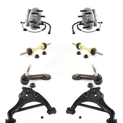 Hub Bearing Lower Control Arm Outer Tie Rod Link Front Kit (8Pc) For Ford F-150