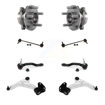 Bearing Lower Control Arm Outer Tie Rod & Link Front Kit (8Pc) For Ford Edge MKX