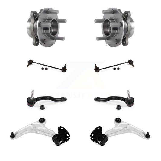 Bearing Lower Control Arm Outer Tie Rod & Link Front Kit (8Pc) For Ford Edge MKX