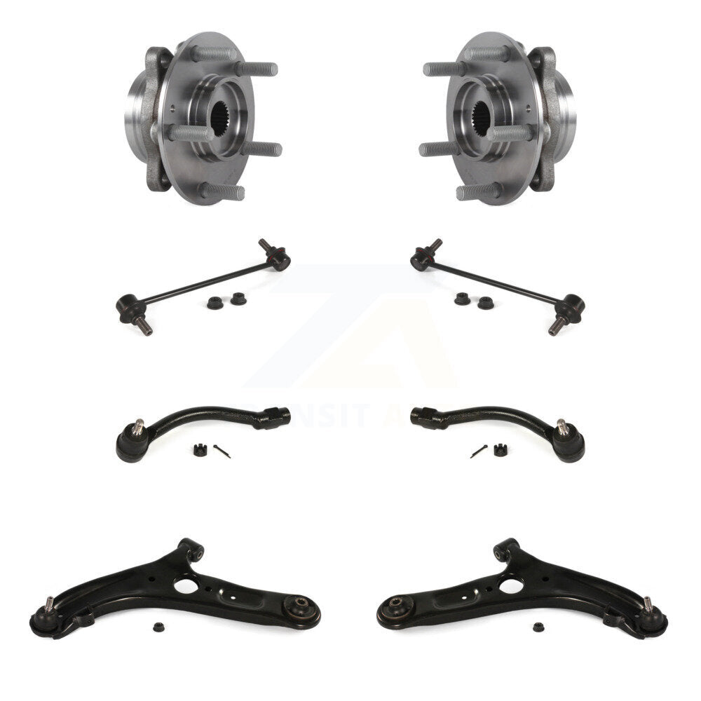 Bearing Lower Control Arm Outer Tie Rod & Link Front Kit For Hyundai Elantra GT